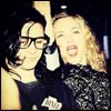Madonna with Skrillex: I just want to rave in the back! #sorrynotsorry #unapologeticbitch. #skrillyboy #fuckyousaying