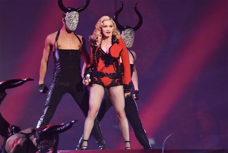 Madonna performing at the Grammy Awards