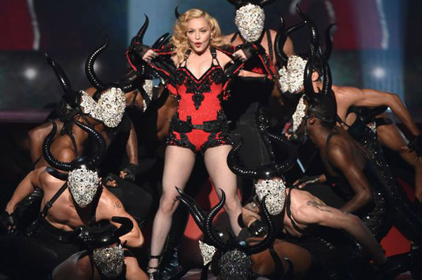 Madonna performs at the Grammies