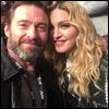 Madonna snapped a selfie with Hugh Jackman at UFC 205