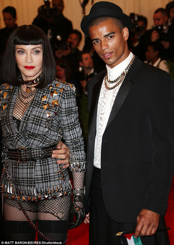 Although his English wasn’t fluent, and Madonna couldn’t speak French, their sexual chemistry soon swept such trifles aside (pictured together at the Met Gala in 2013)