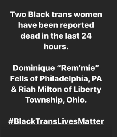 Madonna honours Black Trans Lives Matter