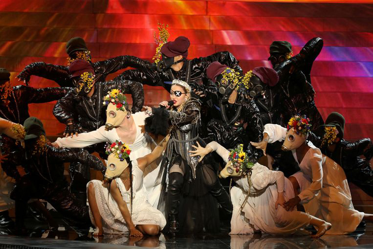 Madonna performs at the 2019 Eurovision Song Contest