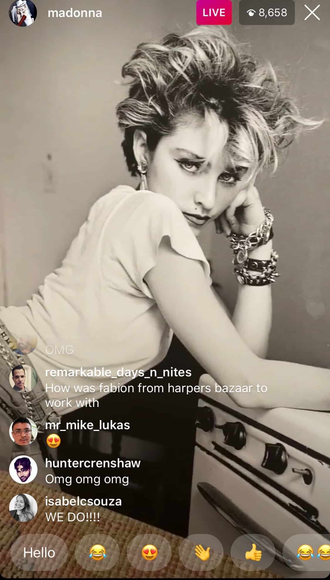 Madonna's Life, Live: An evening on Instagram with the Queen of Pop