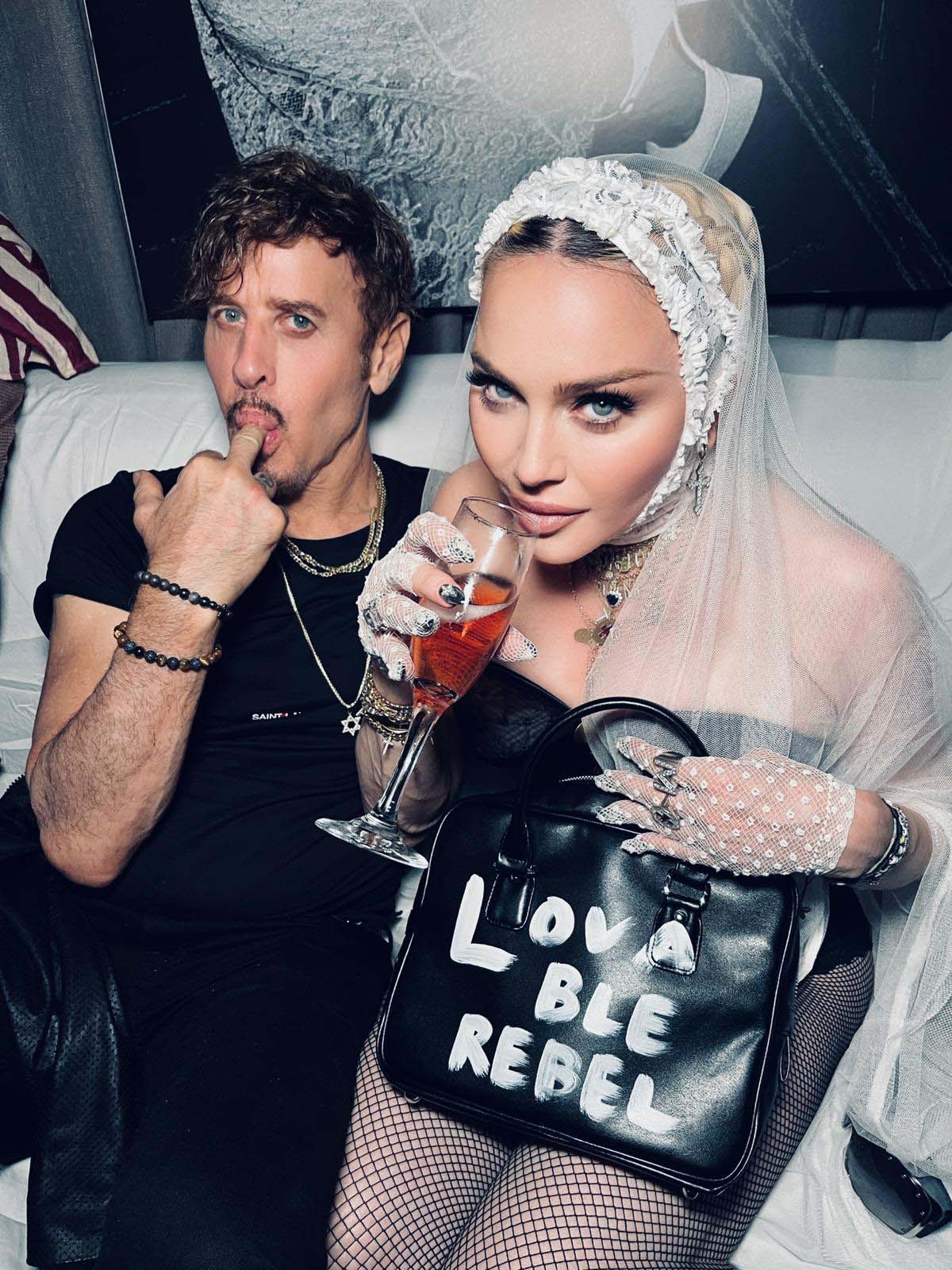 Madonna and Steven Klein at the VMA after party