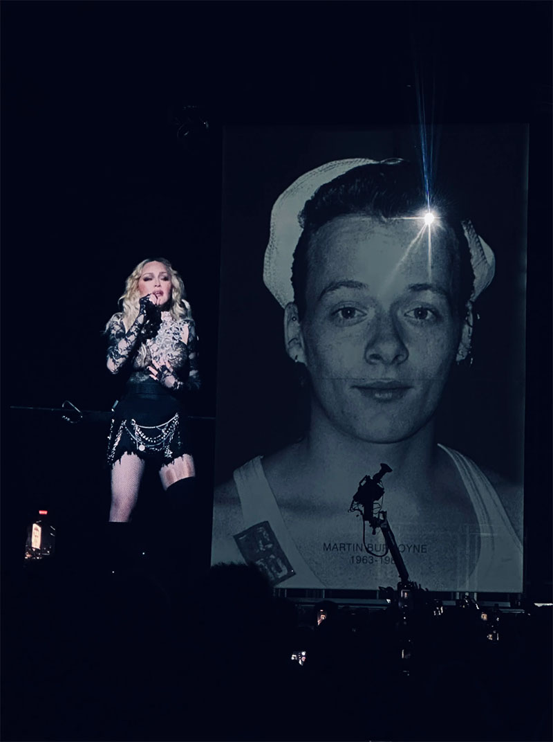 Madonna performs at the Celebration Tour in Brooklyn. Photo by Ricardo Gomes.