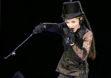 Madonna touring in Moscow