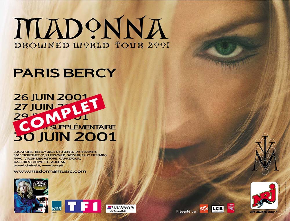 madonna drowned world tour setlist