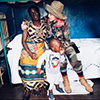 Madonna during the visit in Malawi